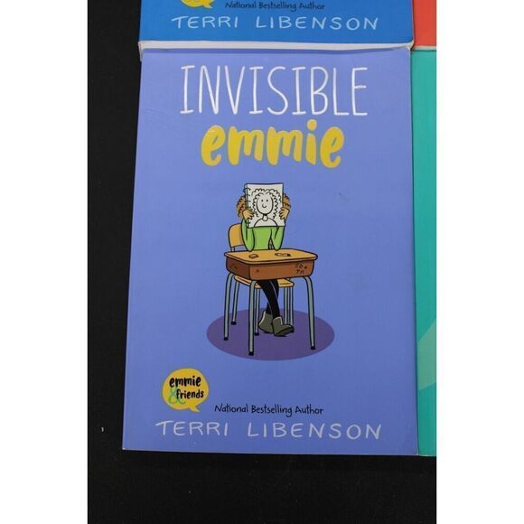 Terri Libenson Lot Of 4 Books Positive Izzy Invisible Emmie Just Jaime Becoming - Picture 4 of 13